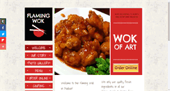 Desktop Screenshot of flamingwokmadison.com